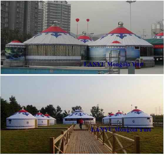 في الهواء الطلق قبة حزب الفاخرة المنغولية يورت جير خيمة