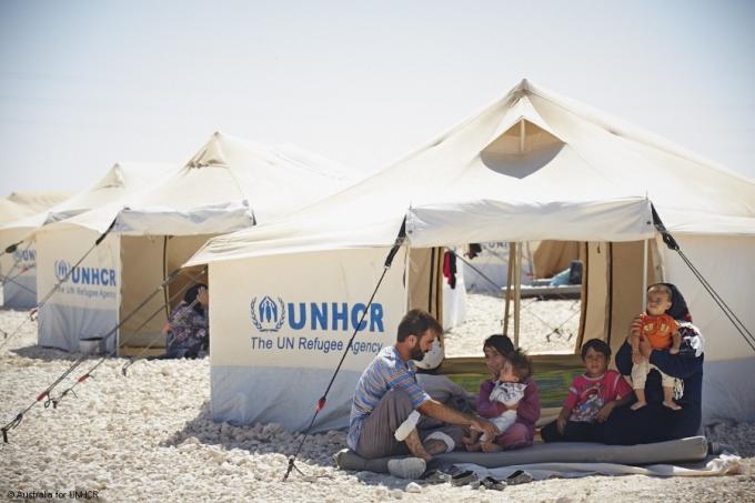 12M2 خيمة الإغاثة في حالات الكوارث الزرقاء خيمة اللاجئين التابعة للأمم المتحدة